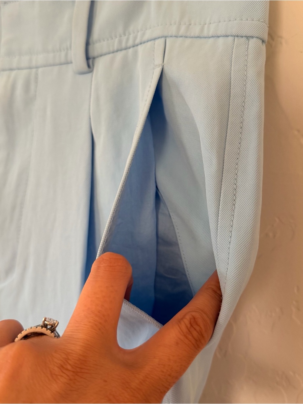 Everlane Sky Blue Pleated Dress Pants Size 2 - Picture 5 of 10